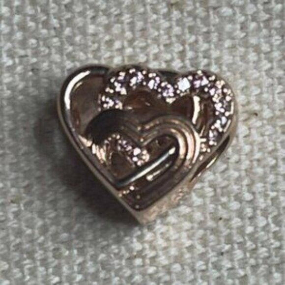 Authentic Pandora Intertwined Love Hearts Charm - Picture 5 of 5